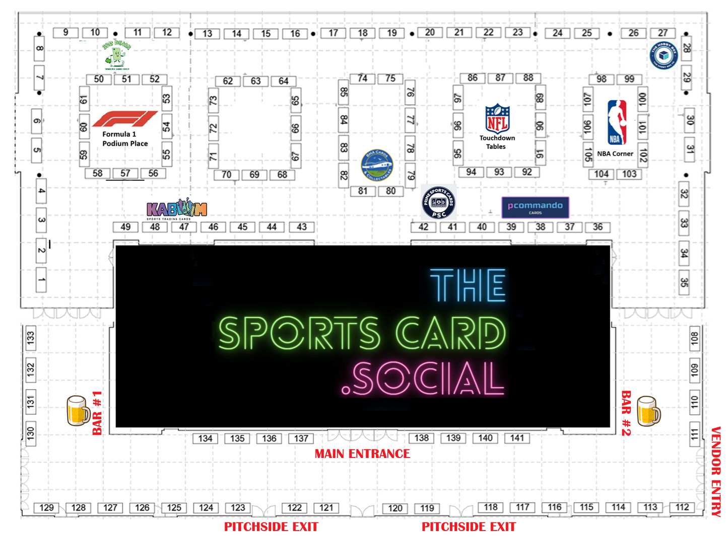 The Sports Card Social 6 - VENDOR TABLES - Saturday March 14th 2026